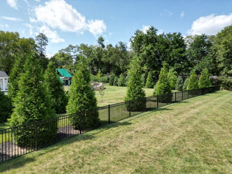 finished aluminum pool fence in Mechanicsburg