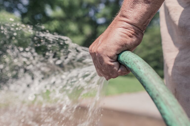 how to clean composite decking hose