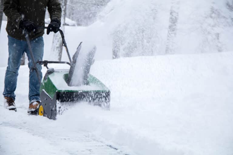 how to clean composite decking snowblower