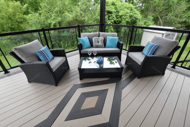 design on a vinyl deck
