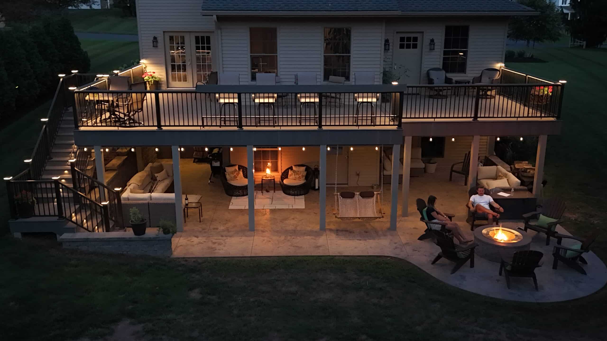 custom deck installation in Millersburg PA by Upper Dauphin Vinyl Products