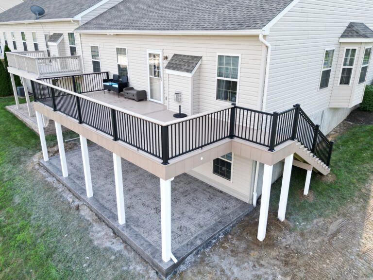 a deck with stairs in colonial park PA