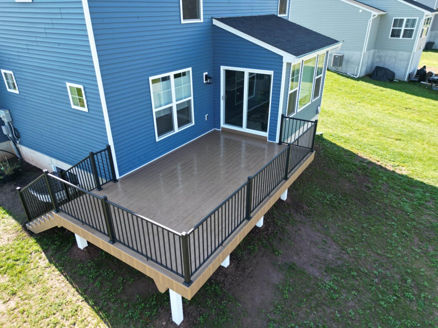 a new deck built by Upper Dauphin Vinyl Products in Duncannon, PA