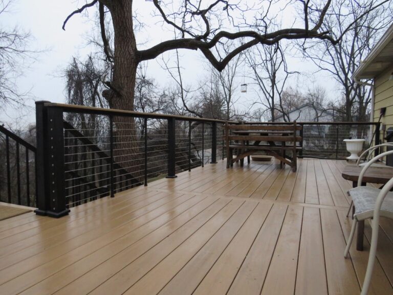 a deck on a rainy day in york pa