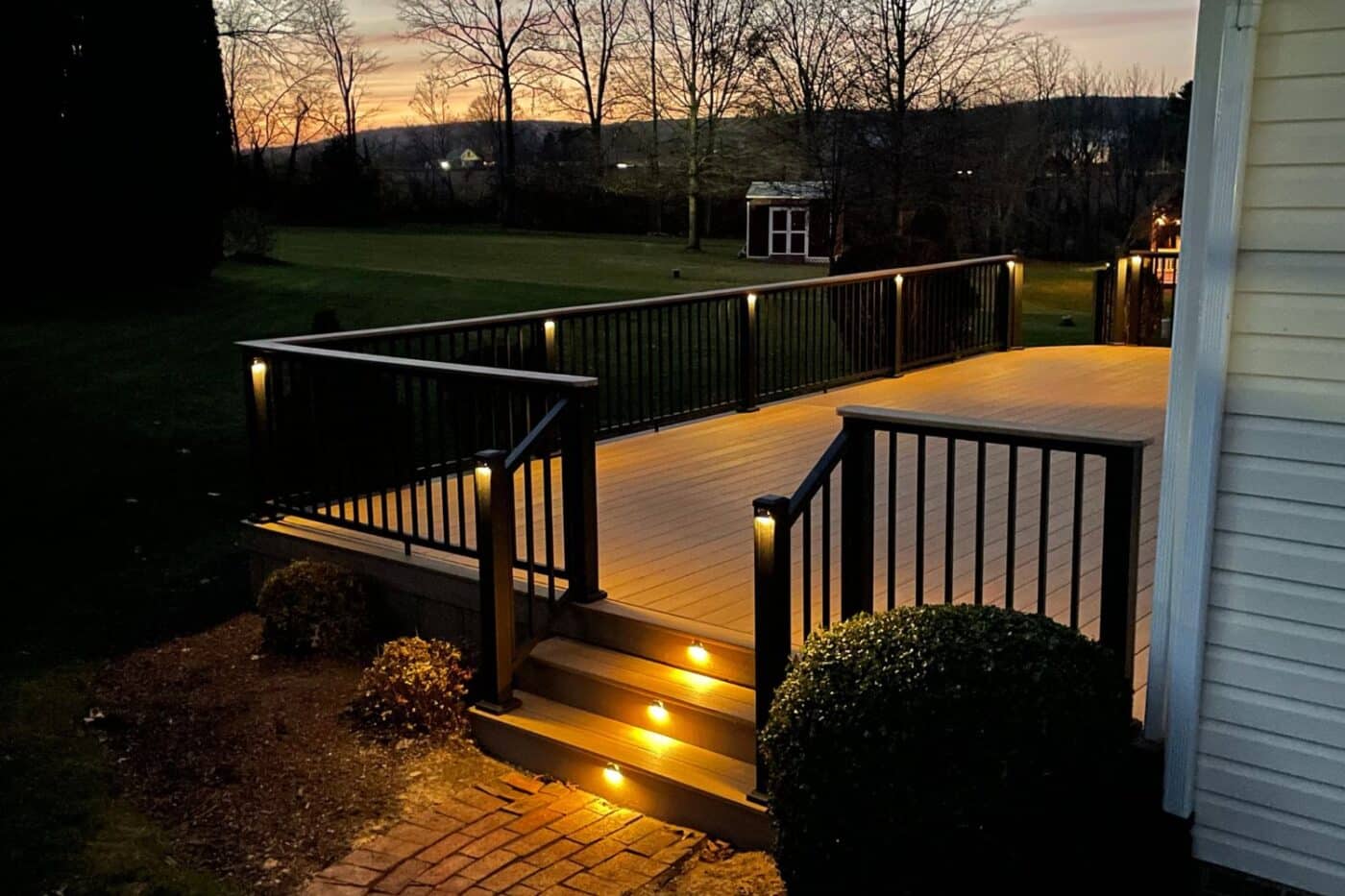 Deck at sundown in Dauphin County, PA