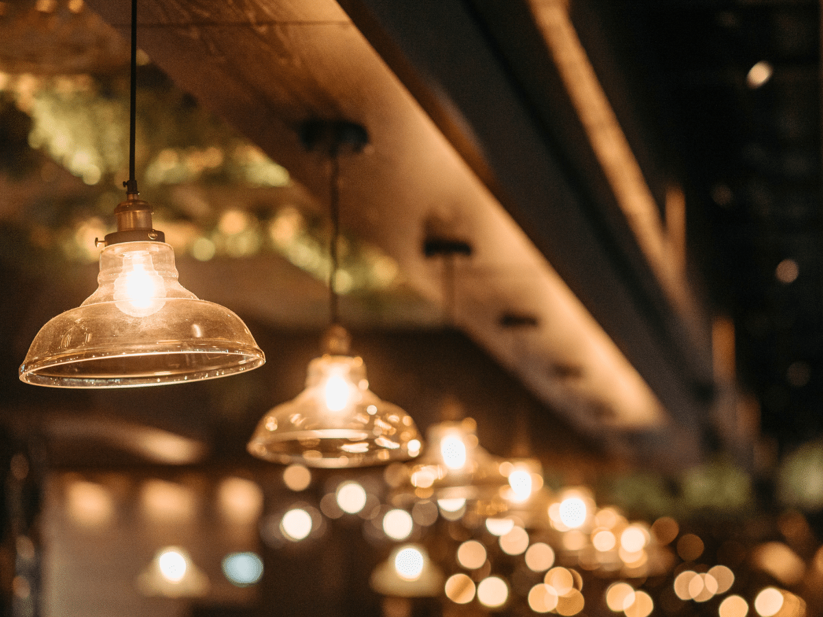Lighting for the bar on your backyard deck