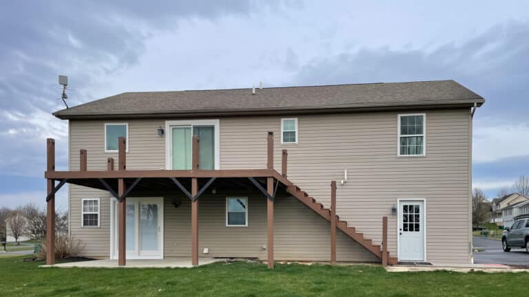 Before Photo of New Deck and Patio Project in Mt Holly Springs, PA