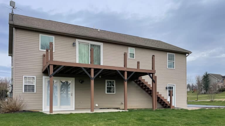 Before Photo of New Deck and Patio Project in Mt Holly Springs, PA