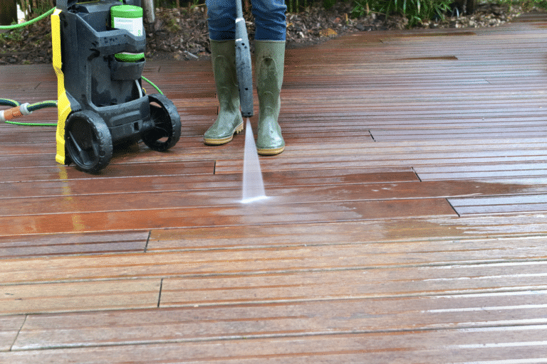 powerwashing deck