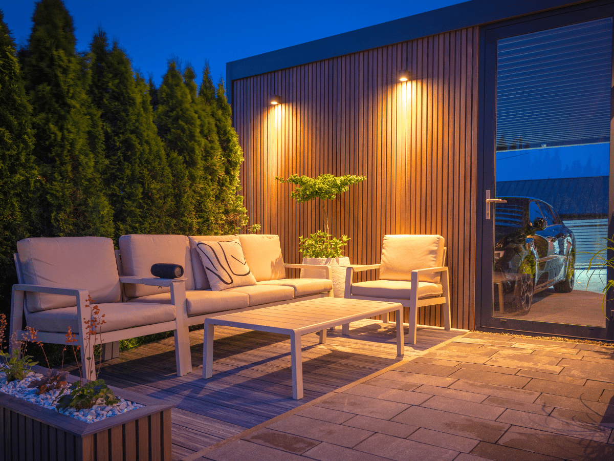 Spotlights for your backyard deck area
