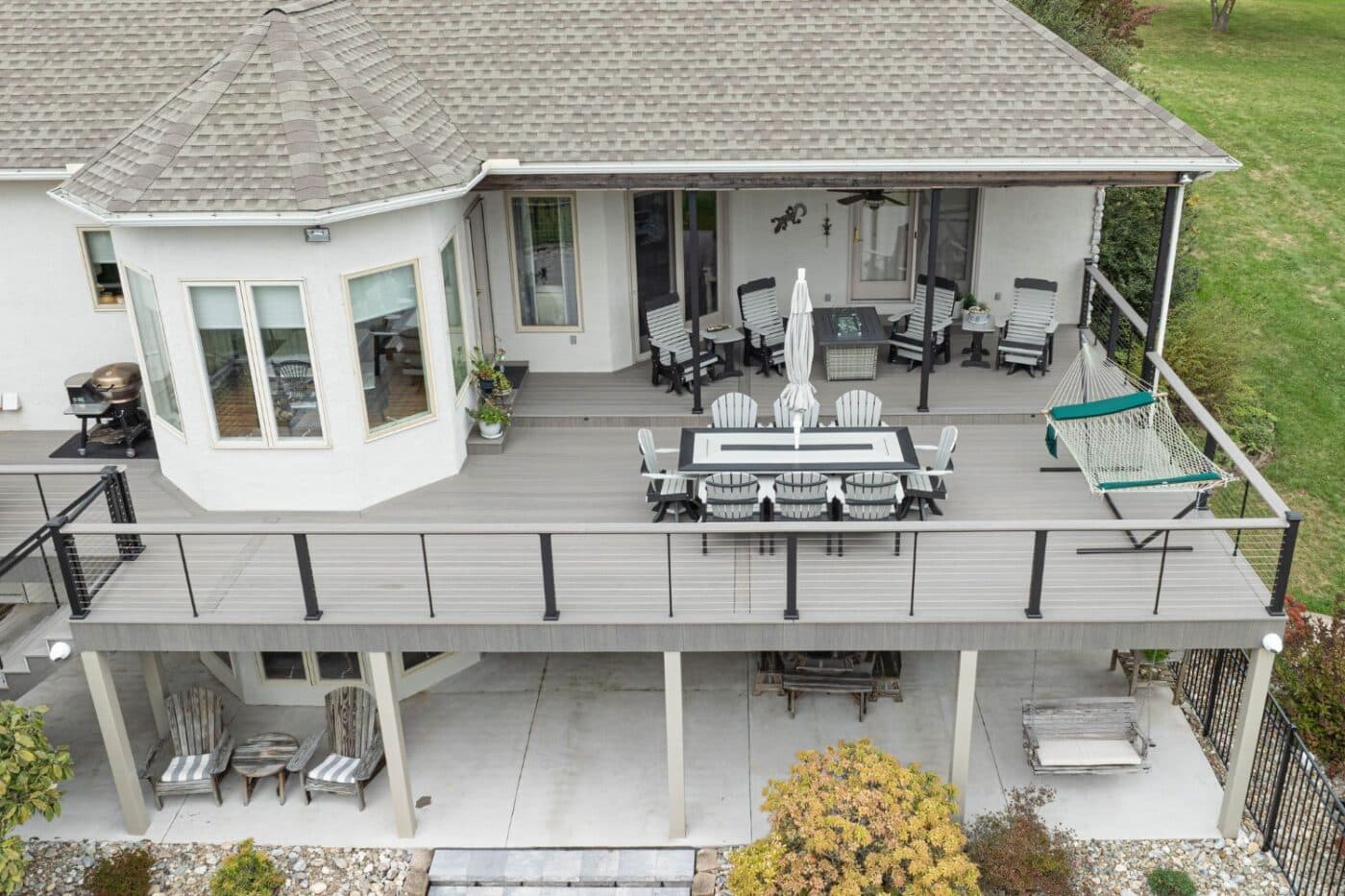 Second Story deck project completed by Upper Dauphin Vinyl Products