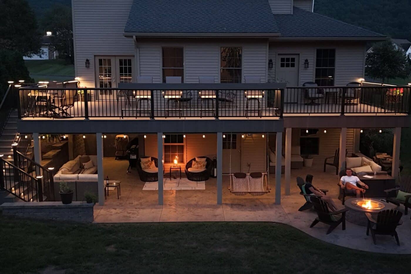 Upper Dauphin Vinyl Products' second-story deck