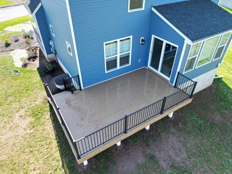 Textured Black Color Deck Build in Duncannon PA