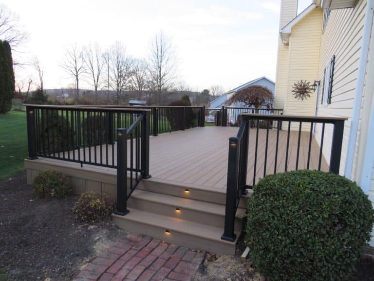 lighting and deck rebuild in Danville