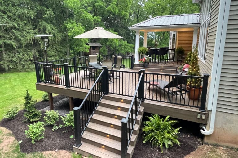 deck with stairs in gettysburg pa
