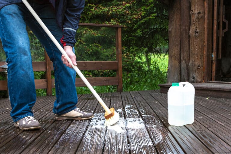how to clean composite decking