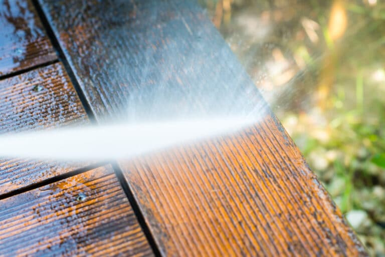 how to clean composite decking mold