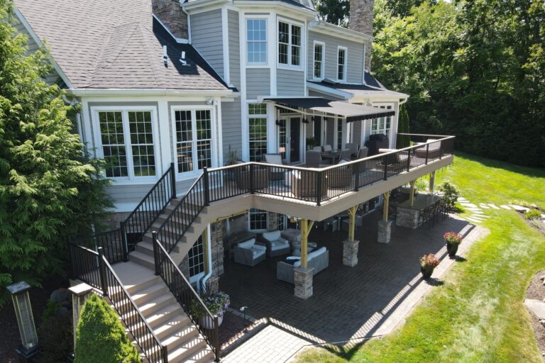 a deck with matching furniture in palmyra pa