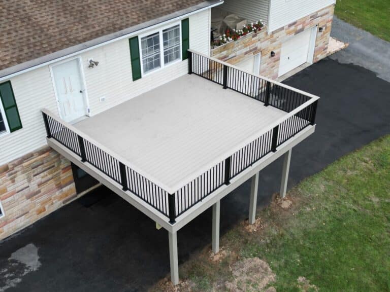 A new deck built in Elizabethville, PA