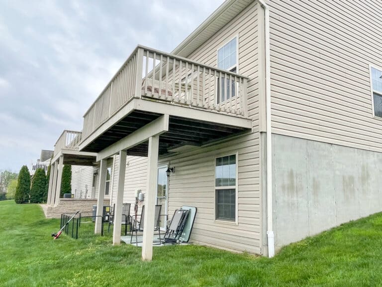 old deck and patio in harrisburg