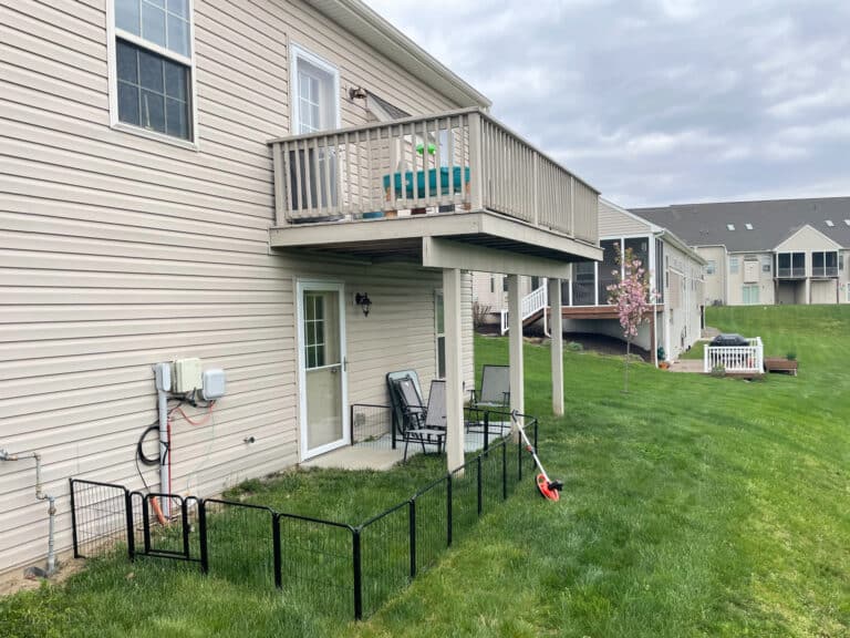 old deck and patio needing replaced