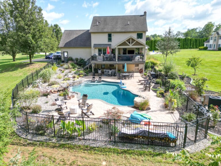 pool deck and fence in Dillsburg PA