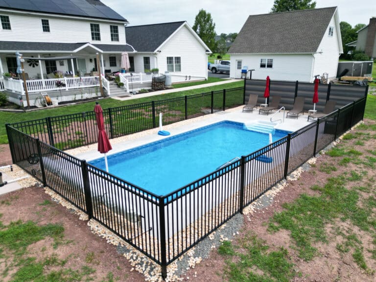 pool fence built in millersburg