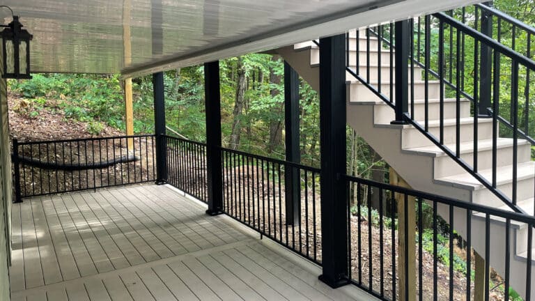 rebuilt railing deck construction