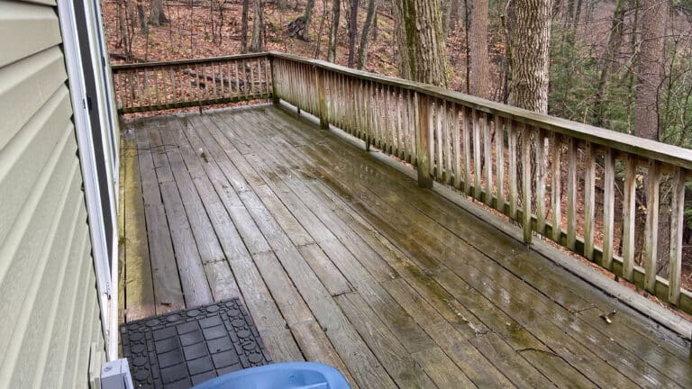 before deck construction in Northumberland