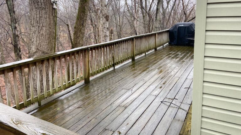wooden deck construction in Northumberland