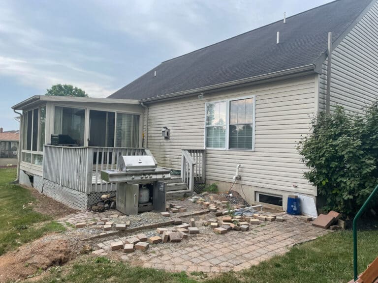 backyard deck pavilion in Dover