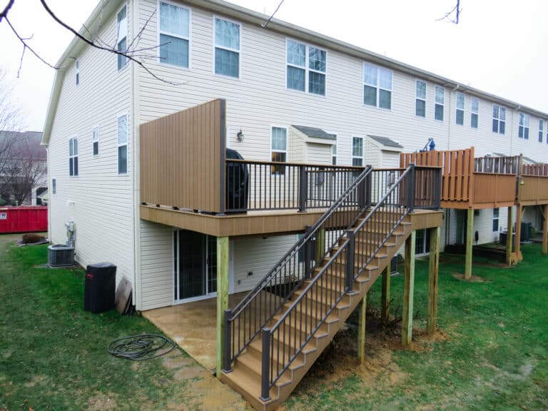 vinyl deck replacement low maintenance deck