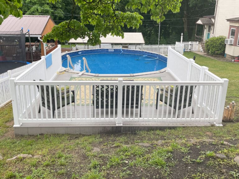 pool deck railings in Pottsville