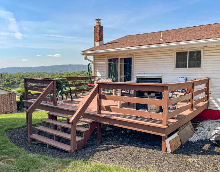 old 20 x 20 deck in Harrisburg