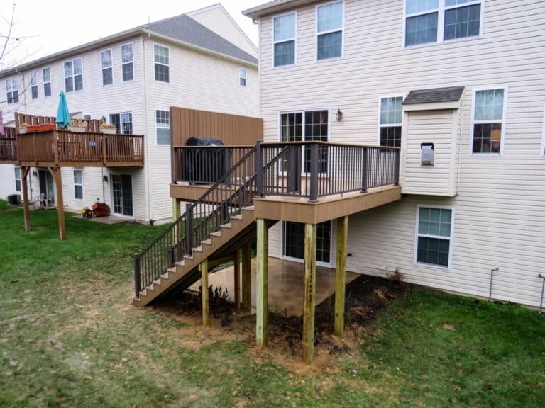 sinking deck replacement cocktail rail